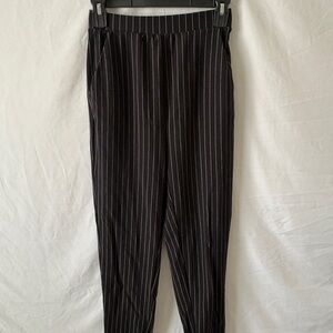 Black Pinstripe Women’s Stretchy Pants